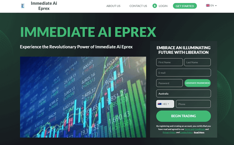 Immediate Ai Eprex Homepage Screenshot