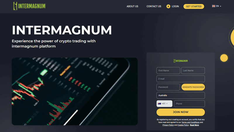 InterMagnum Homepage Screenshot