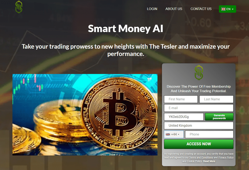 Smart Money AI Homepage Screenshot