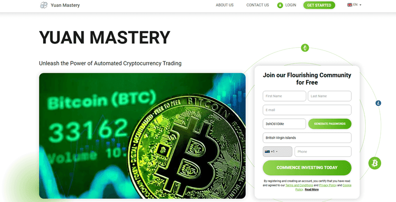 Yuan Mastery Homepage Screenshot