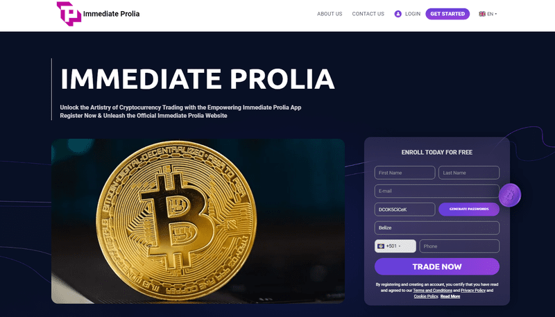 Immediate Prolia Homepage Screenshot